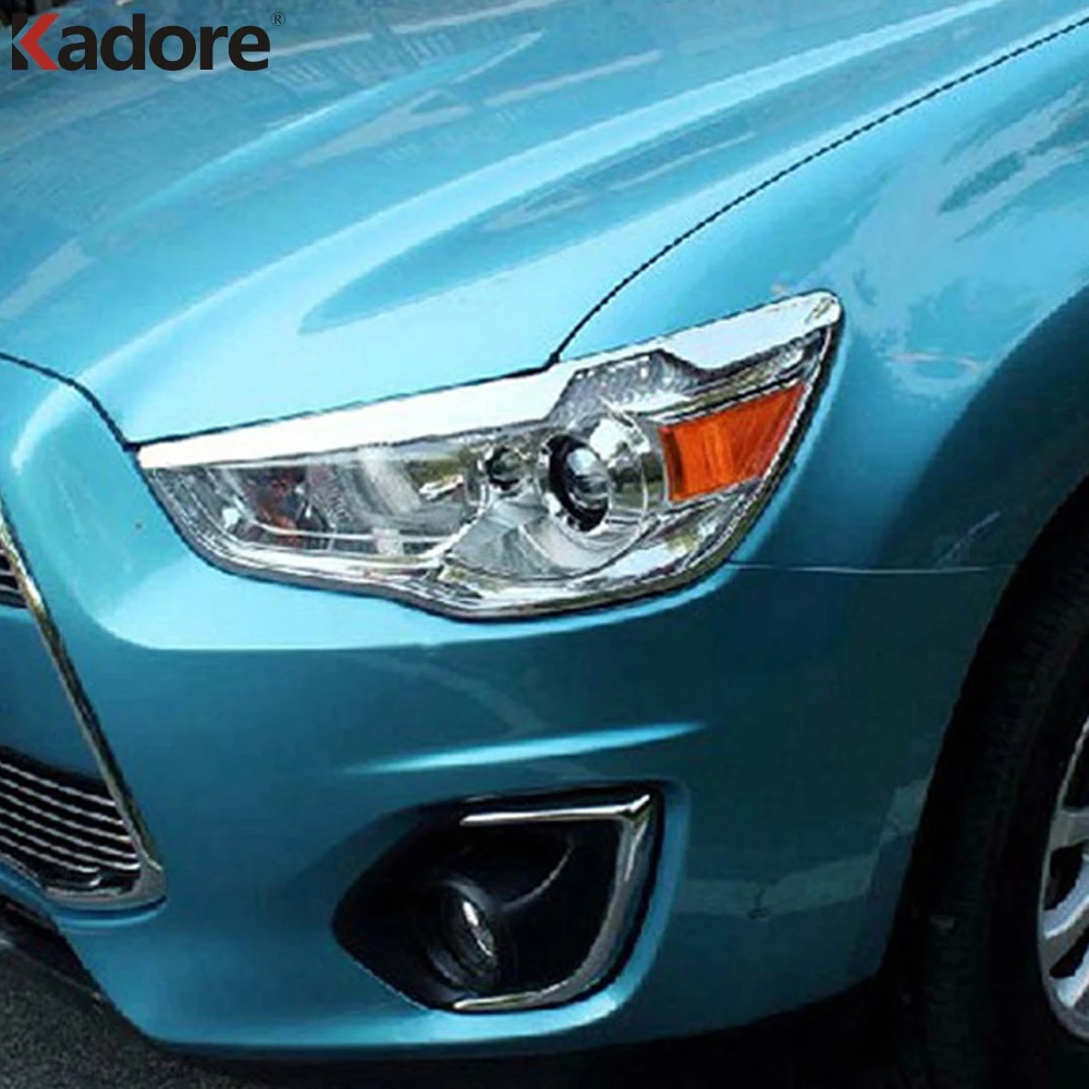 Для Mitsubishi ASX SUV 2010 2012 высококачественная хромированная крышка передней фары из
