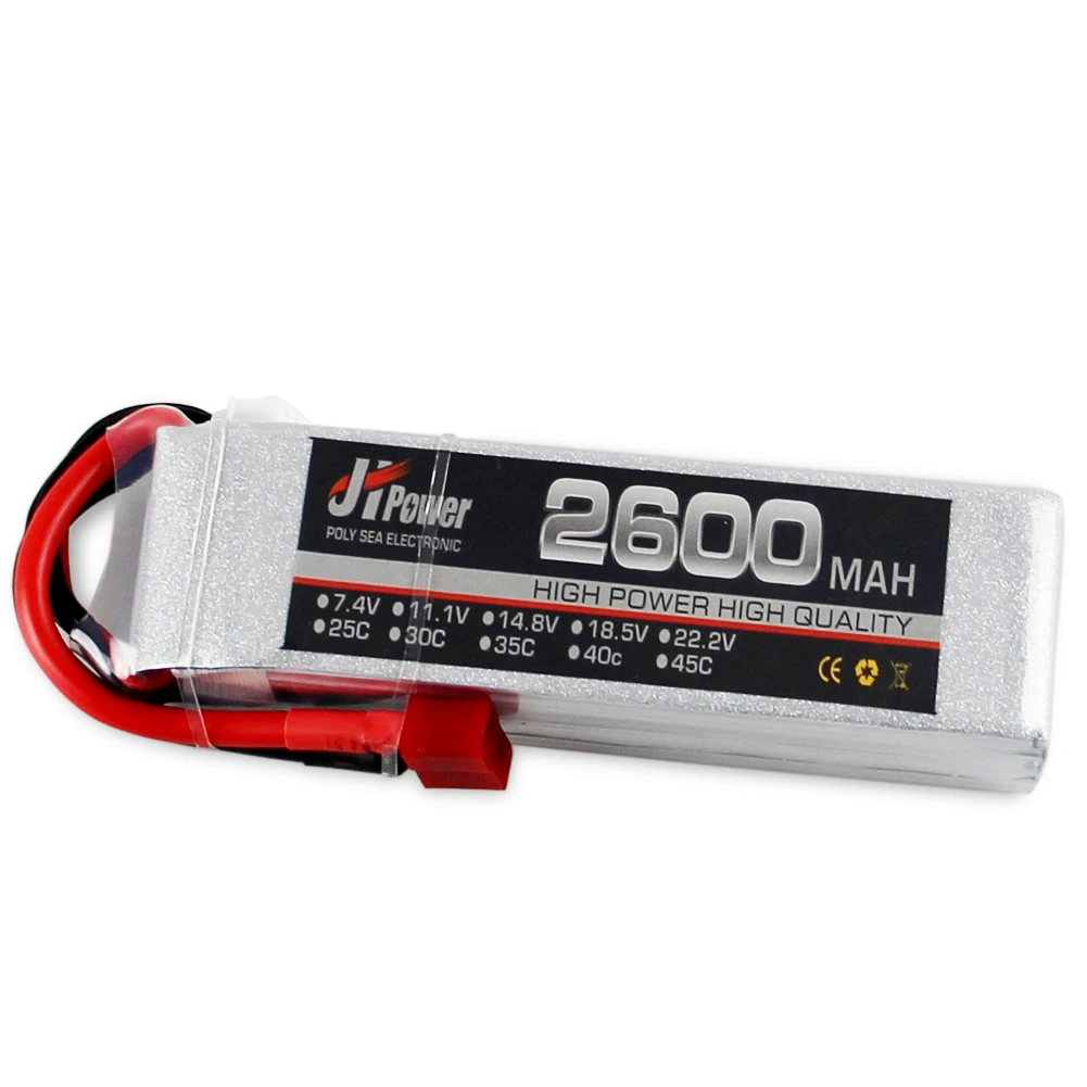 Батарея JH Lipo 2600 мАч 25C/75C 4S 14 8 V Вертолет для радиоуправляемого самолета автомобиля