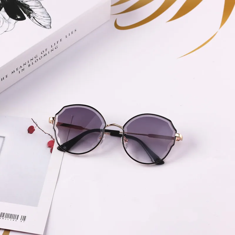 

2019 Luxury Multi-color Sunglasses Children Round Polygonal Wave Kids Child Sunglasses Uv400 Protect for Girls Boys