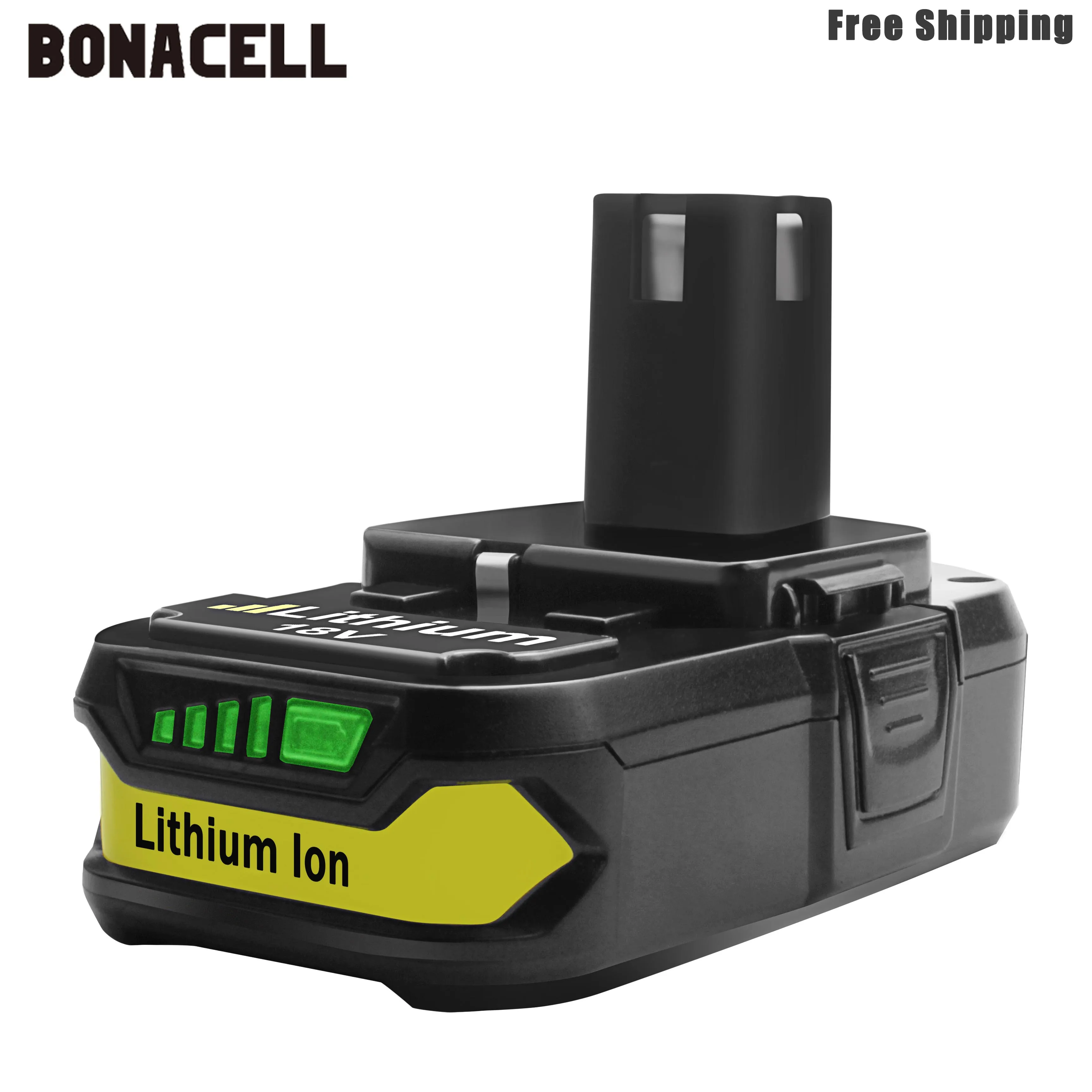 Bonacell 2500 мА/ч, Перезаряжаемые Батарея Замена батарей Li-Ion Батарея для Ryobi P104 P105 P103 P107 P731 P740 P741 P780 P813 L50 - Цвет: 1 PACK