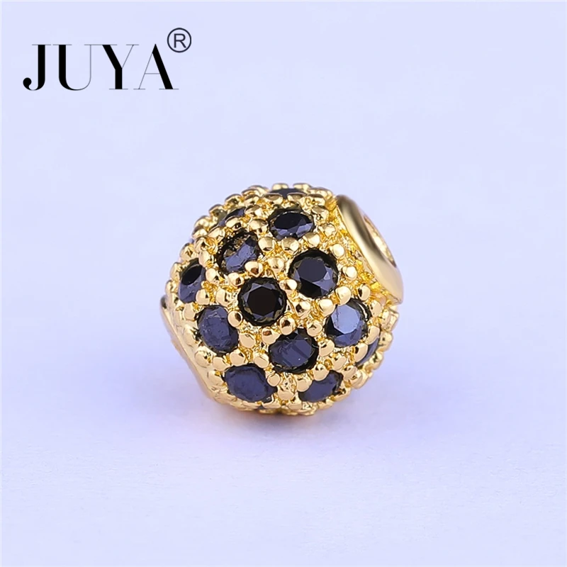 10 Pcs 6 mm Round Ball Loose Beads For Jewelry Making Cubic Zirconia Lucky Bead Charm Pendants DIY Handmade Jewelry Accessories