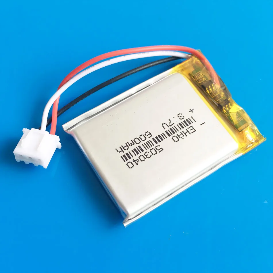 5 pcs JST XHR 2.54mm 3pin 3.7V 600mAh lipo polymer lithium Rechargeable battery for MP3 GPS DVD bluetooth ebook camera 503040 |
