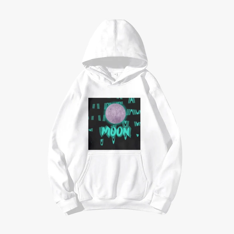 

Science Moon 2021 New Popular Male Casual Pocket Winter Autumn Men Pullover Fashion Oversized Tops Wool Liner Hoodie