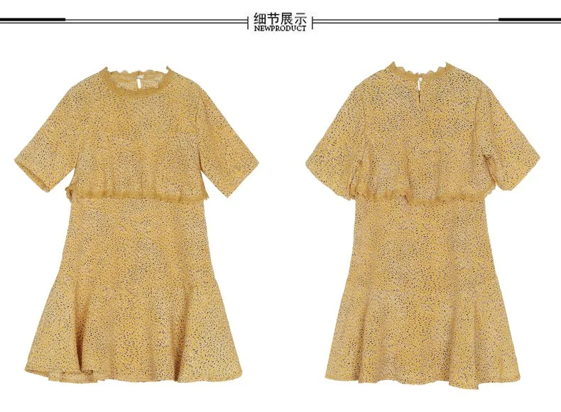 WLG/Одинаковая одежда для мамы и дочки Летние желтые красные Модные платья с