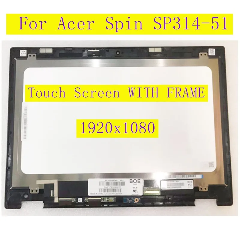 14 0 &quotдля Acer Spin SP314 51 spin 3 серии ноутбук ЖК сенсорный экран сборка дигитайзер