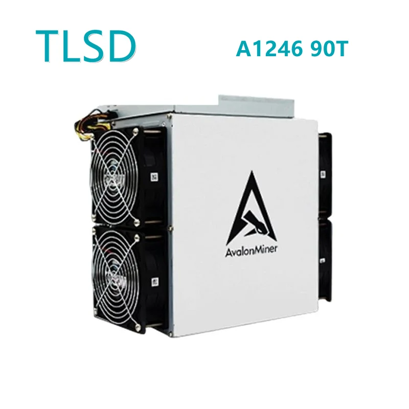 

TLSD Used Avalon Miner A1246 90T Bitcoin Miner BTC Mining Machine 3420W With PSU In Stock