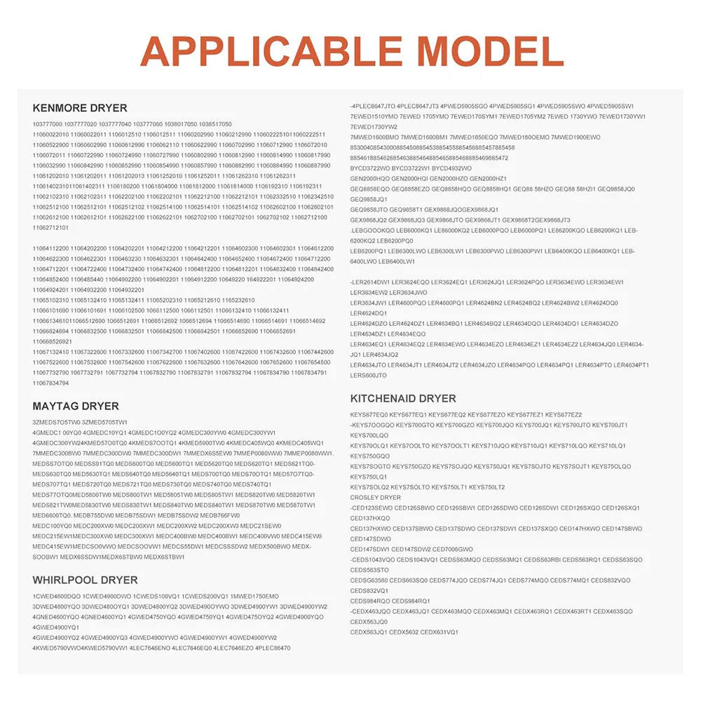 

279838 Dryer Heating Element Applicable For 3392519 3977393 Thermal Fuse And 3387134 3977767 Dryer Thermostat