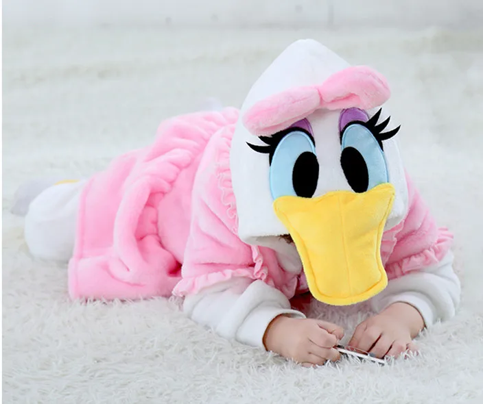 Одежда для маленьких девочек розовый комбинезон на утином пуху зимний молнии