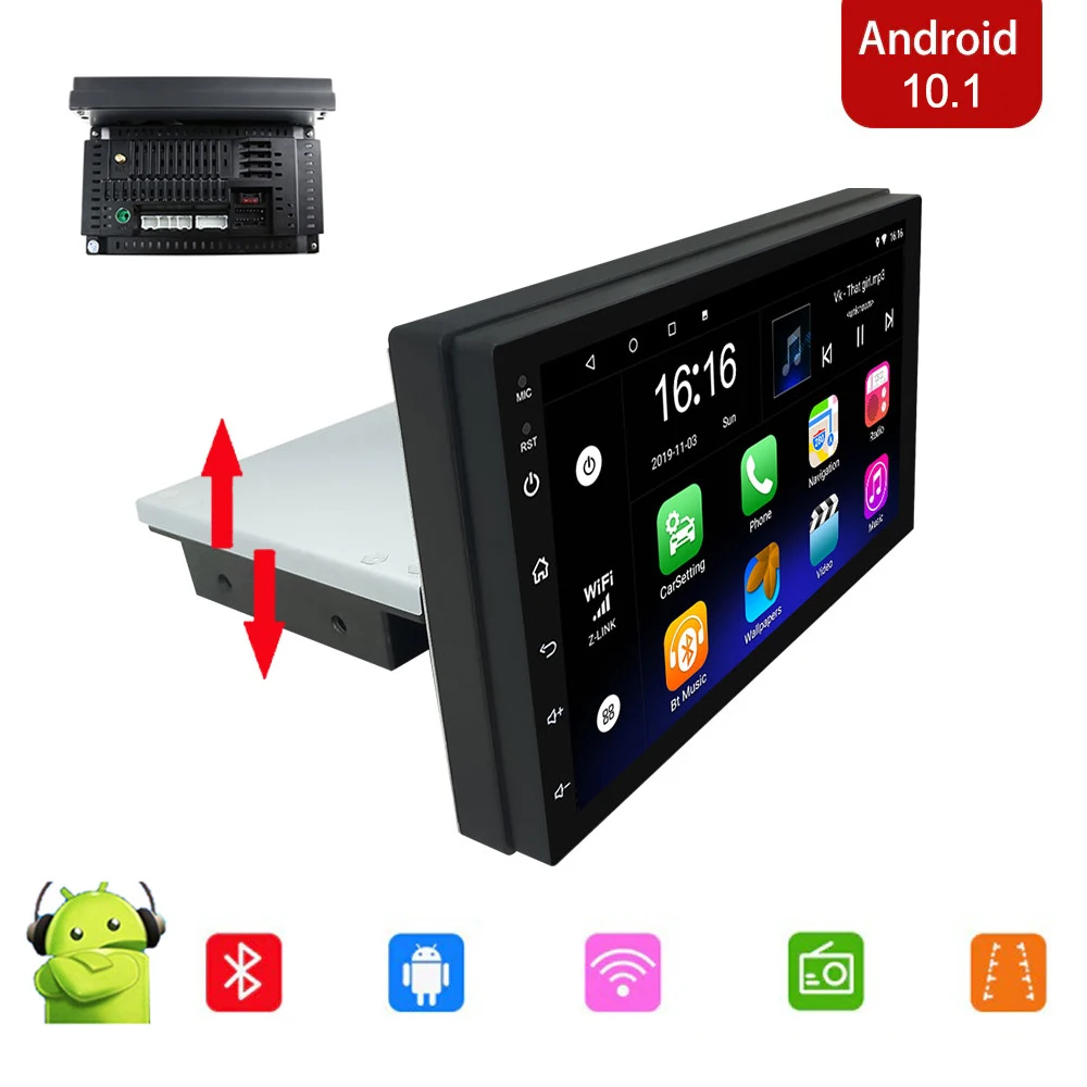 Автомагнитола 1DIN 7 дюймов GPS Wi Fi DSP 2 + 32 ГБ Android 10 0|Мониторы для авто| |