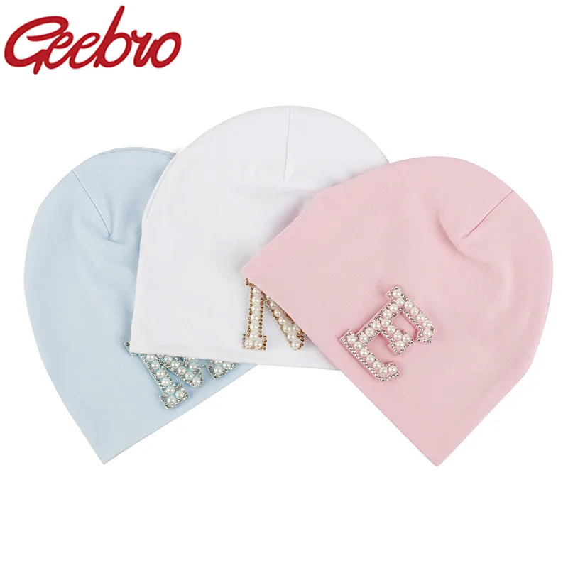Однотонная Милая шапка Geebro для маленьких девочек вязаная теплая шапочка детская