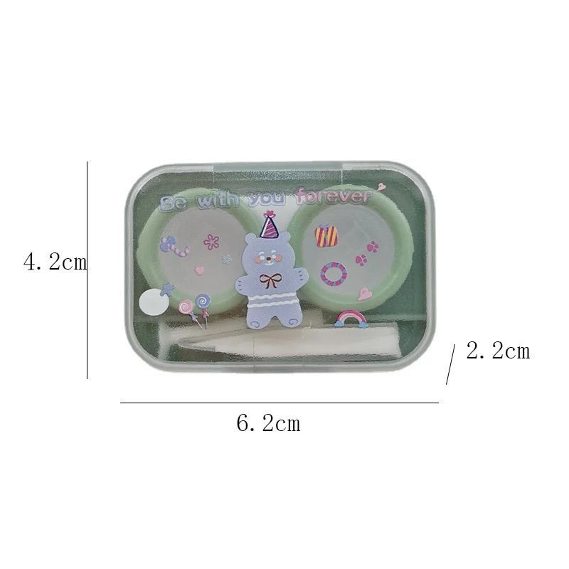 Модный Пинцет на присоске мини Чехол для контактных линз Набор цветных