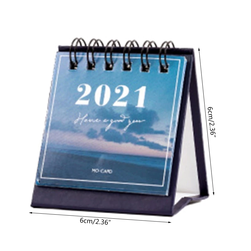 

2021 Mini Calendar Sun Moon Stars Office Home Planner Stationery Office Supplies P9YA