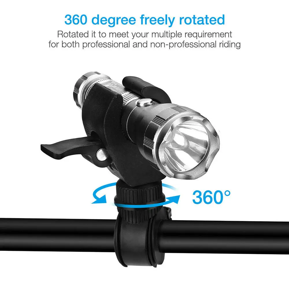 Осветительная рама на 360 градусов для велосипеда осветительная лампа с зажимом