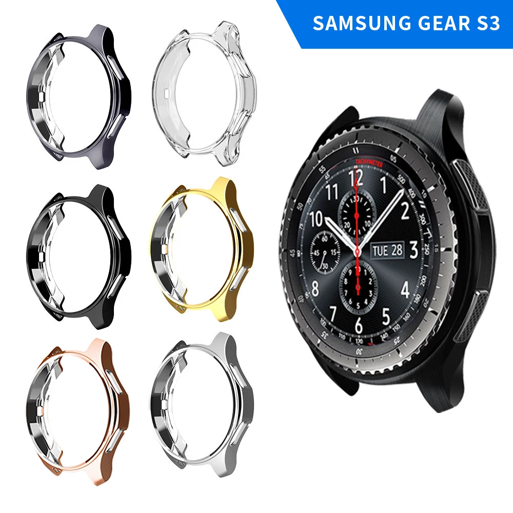 

Чехол для Samsung Gear S3, мягкий ТПУ, устойчивый к царапинам, защитный бампер, чехол для Gear S3Frontier/Galaxy Watch 46 мм