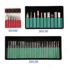 Алмазные наборы для ногтей, инструменты для боров, хит продаж, короткие цилиндрические алмазные инструменты для ногтей, диаметр 3 мм, размер 30 шт.