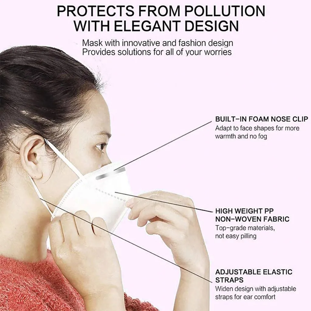 100 шт. ffp2mask kn95 маска дышащая 3D дизайн mascarilla fpp2 homologada в наличии Быстрая доставка