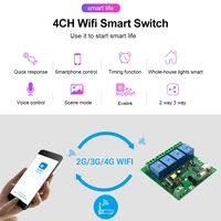 mini smart wifi timer switch supports 2 way control smart home automation module can be used with google home nest ifttt app