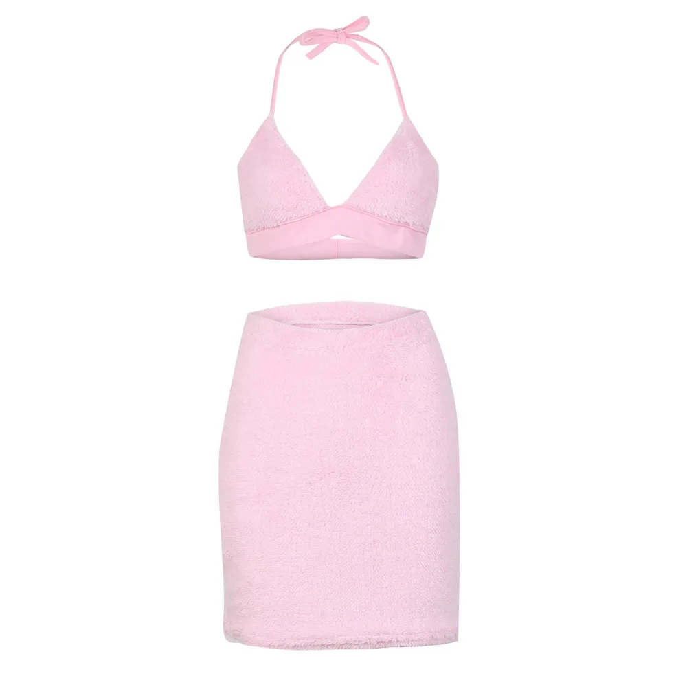 

2021 Hot Sale New Design Styele Casual Clothing Sweatwear Sweet Sexy Fashion Soft Good Fabric Women MLT077