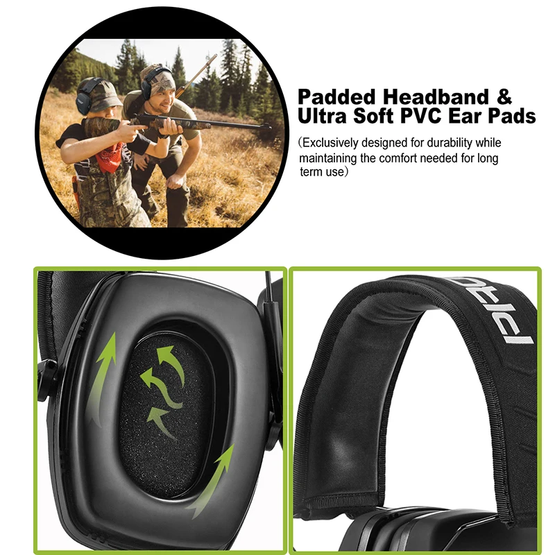 Тактическая гарнитура ZOHAN защитные наушники для стрельбы охоты с