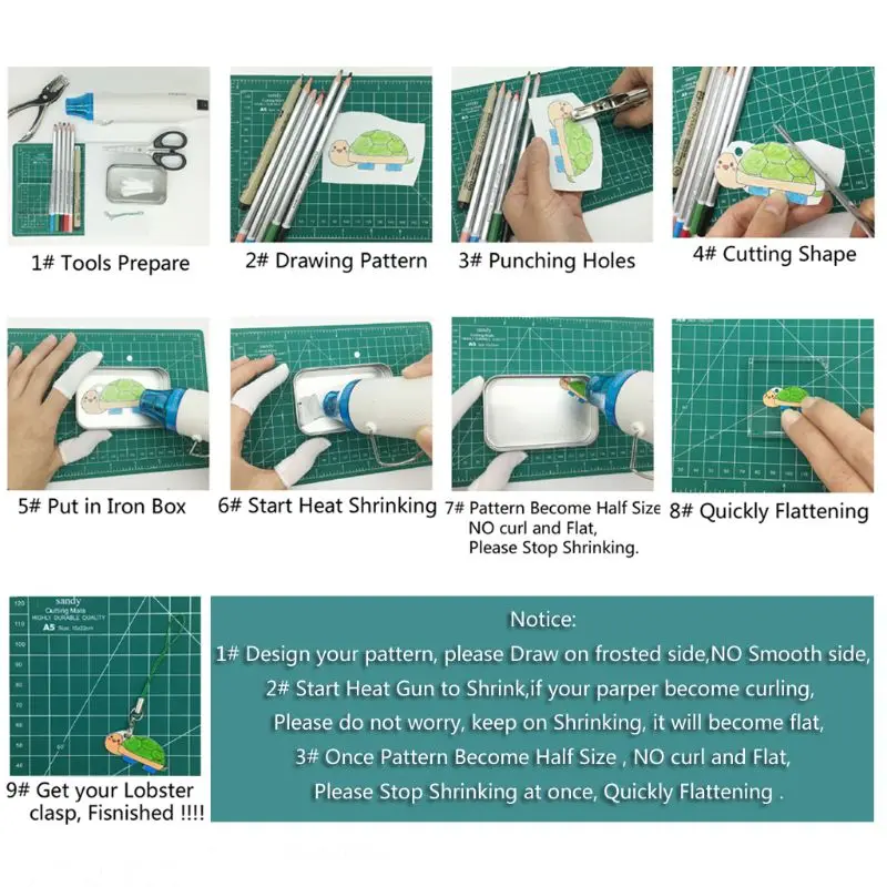

Blank Heat Shrink Magic Paper Sheet Art Design For Jewelry Making Use On Printer DIY Jewelry Hanging Craft Making