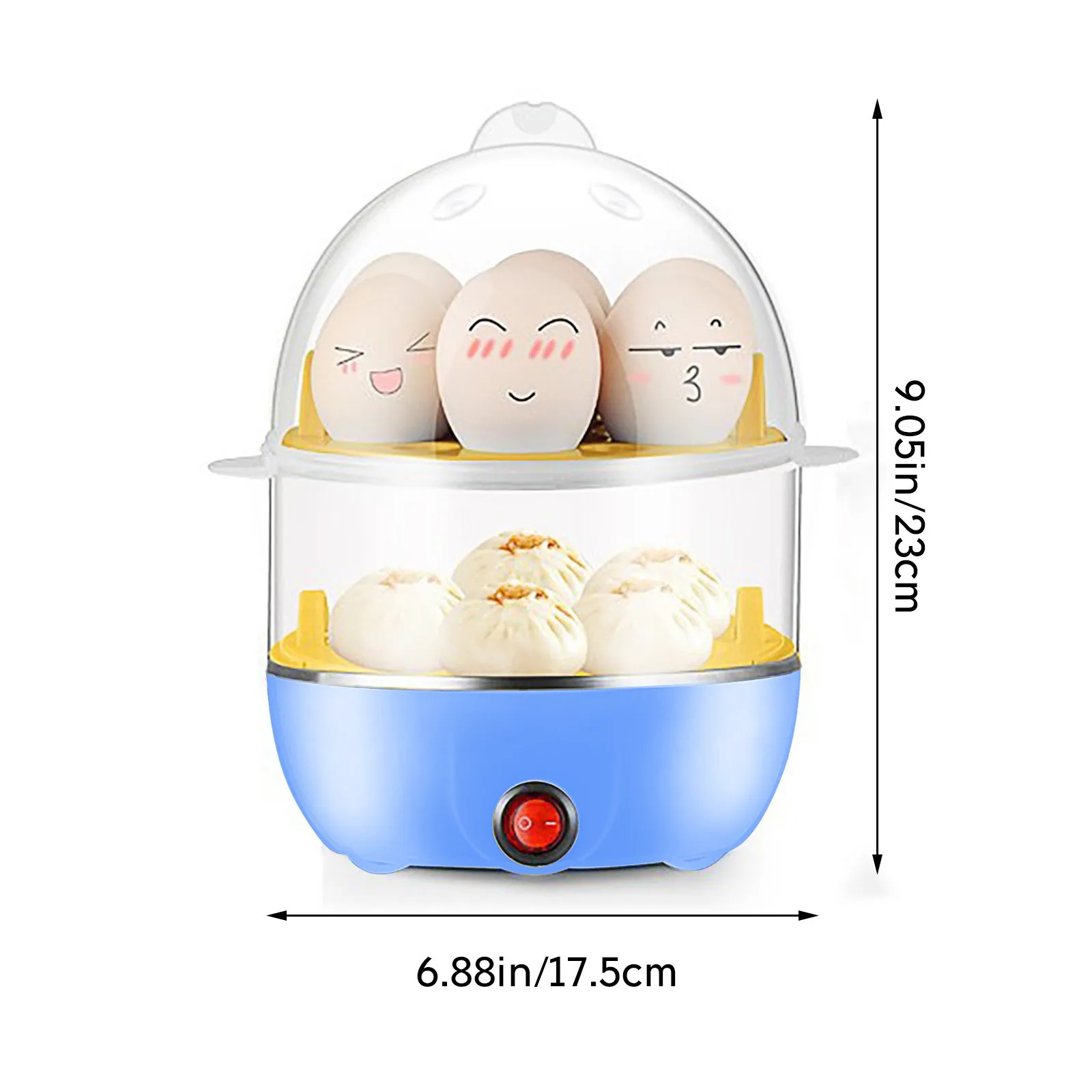 

350w Double Layer 14 Eggs Capacity Egg Boiler Steamer Electric Egg Cooker Corn Milk Steamer Kitchen Cooking Machine#g4