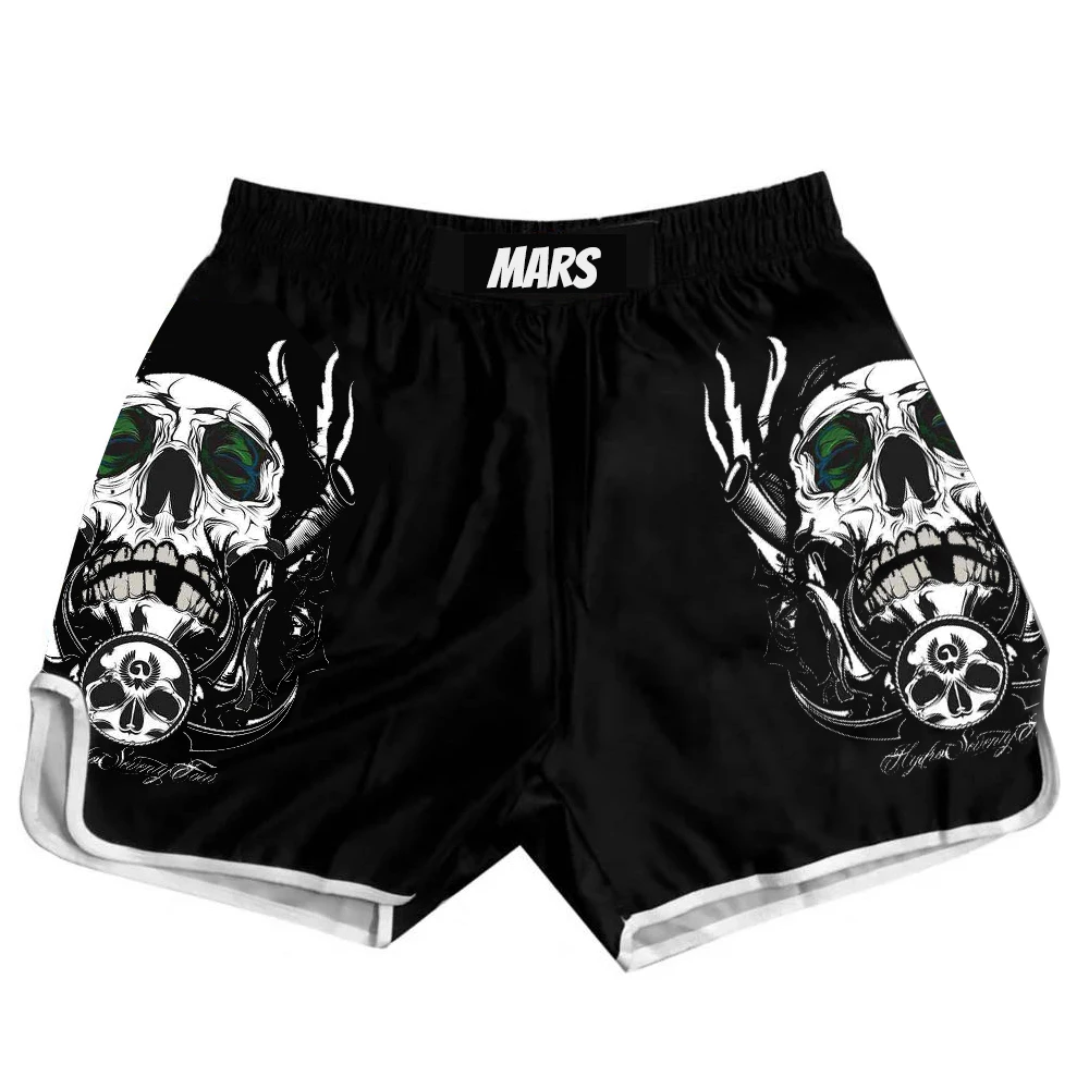 Мужские боксерские штаны печати шорты для кикбоксинга бой сражаясь короткие