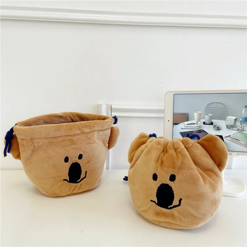 

Korean Fashion Travel Drawstring Storage Bags Cartoon koala Underwear Cosmetic Organizer Toiletry Bag Case Travel Cloth Packing