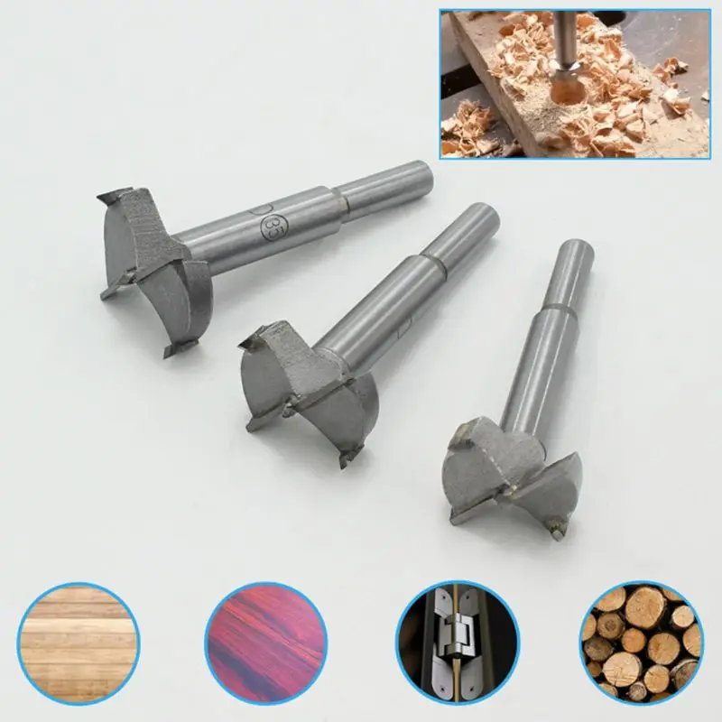 

Drill Bit Set 16 Pcs Carbide Bits High Speed Steel Wood Tool Punching Bit Wood Slabs Flat Wing Drilling Hole Hinge Cemented