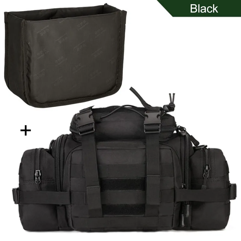 black and Camera bag Molle военные поясные сумки Сумка для фотоаппарата/Чехол поясная сумка ремень тактика большой Shouder assase Кемпинг пакет Спорт на открытом воздухе камера XA573WA - Цвет: black and Camera bag