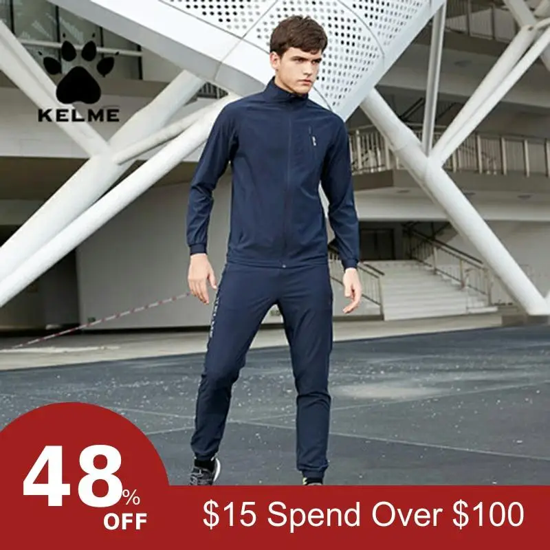 Kelme, Мужская Весенняя Спортивная одежда для бега, бега, фитнеса, бодибилдинга, спортивная одежда для мужчин, 3881212