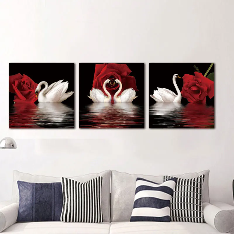 Современный настенный плакат Conisi с рисунком в скандинавском стиле красной розой