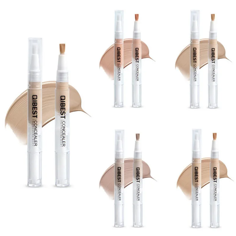 QIBEST Concealer Waterproof Make Up Long Lasting Face Contouring Pore Acne Full Cover Liquid Makeup Beauty Cosmetics |