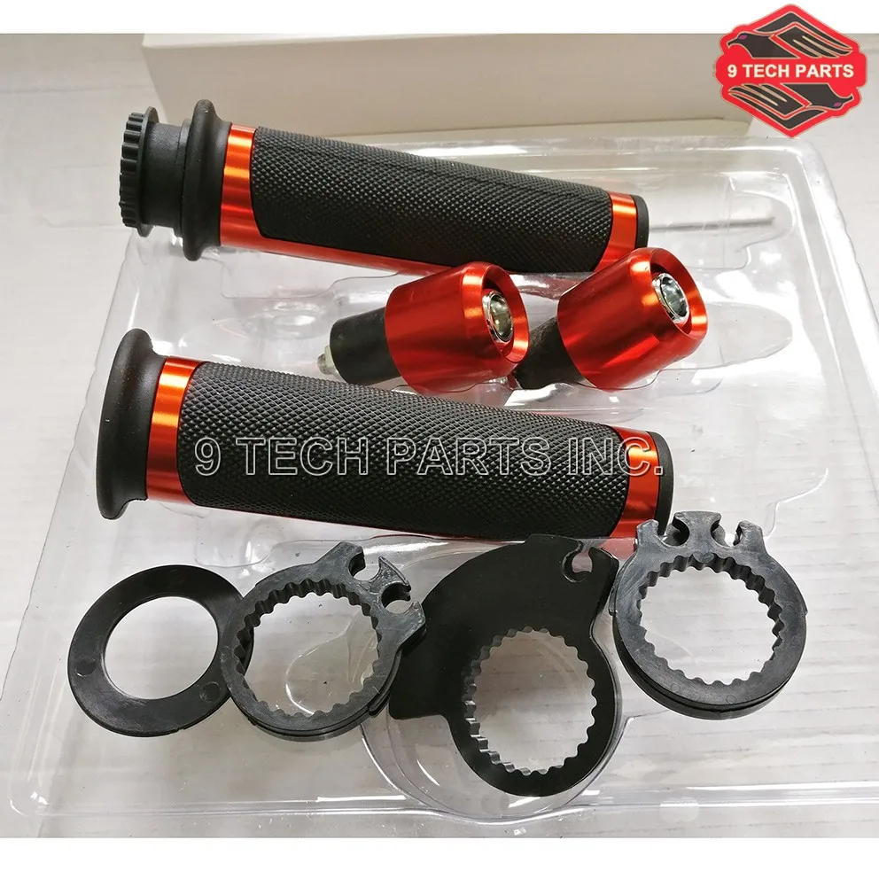 22mm Universal Street &amp Racing Moto Grips with Handlebar end CNC 7/8'' Motorcycle Handle bar CAPS Grip Kit | Автомобили и