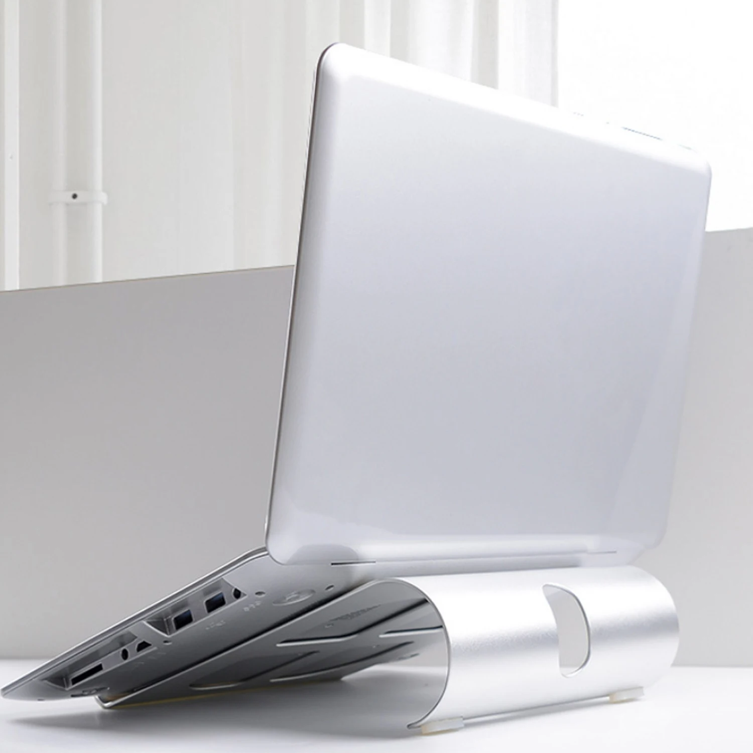 Besegad эргономичная алюминиевая подставка для ноутбука охлаждающий кулер