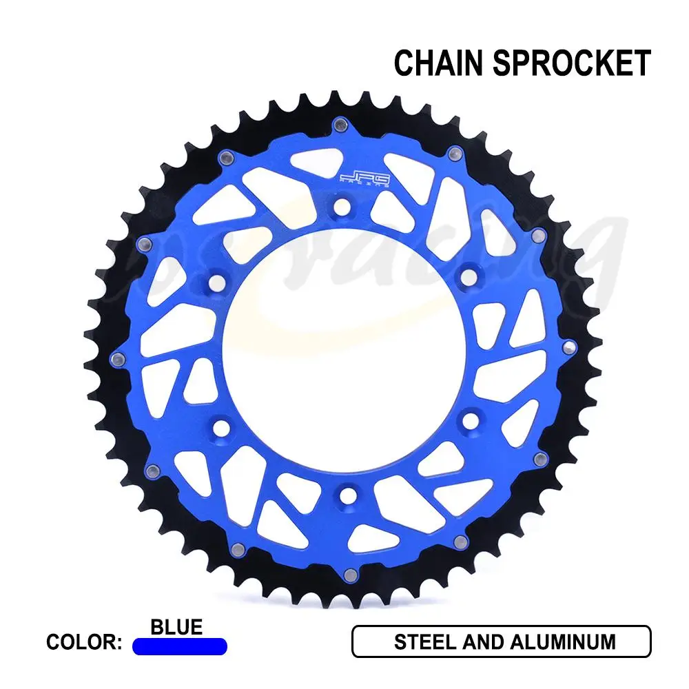 48T 49T 50T Motorcycle Rear Chain Sprocket For Yamaha YZ125 250 400 450F 426 WR250 450 1999 2003 2006 2009 2015 2018 | Автомобили и