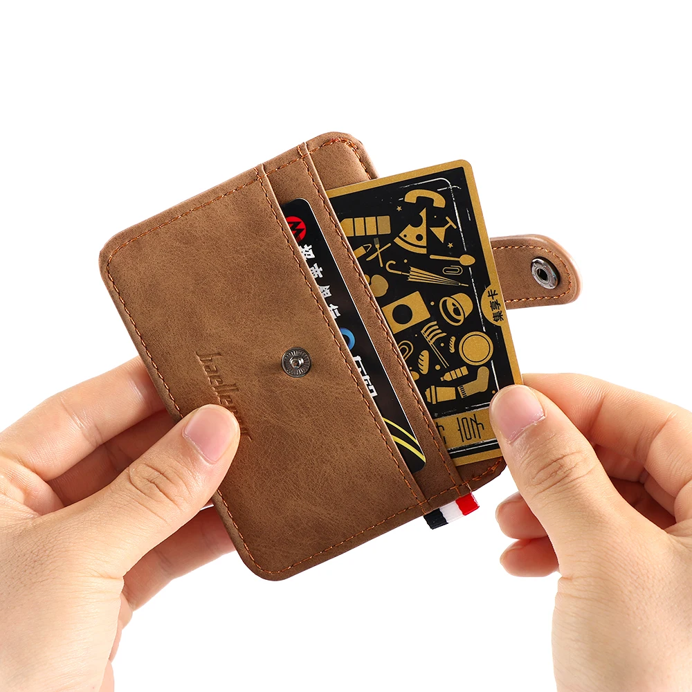

Fashion Men's Leather ID Credit Card Holder Wallet Coin Purse Business Slim Money Pocket Case Multi-card Card Holder