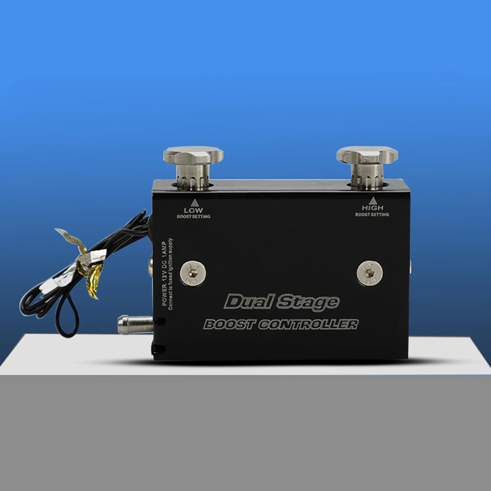 Черный Автомобильный двухступенчатый электронный турбокомпрессор Psi контроллер