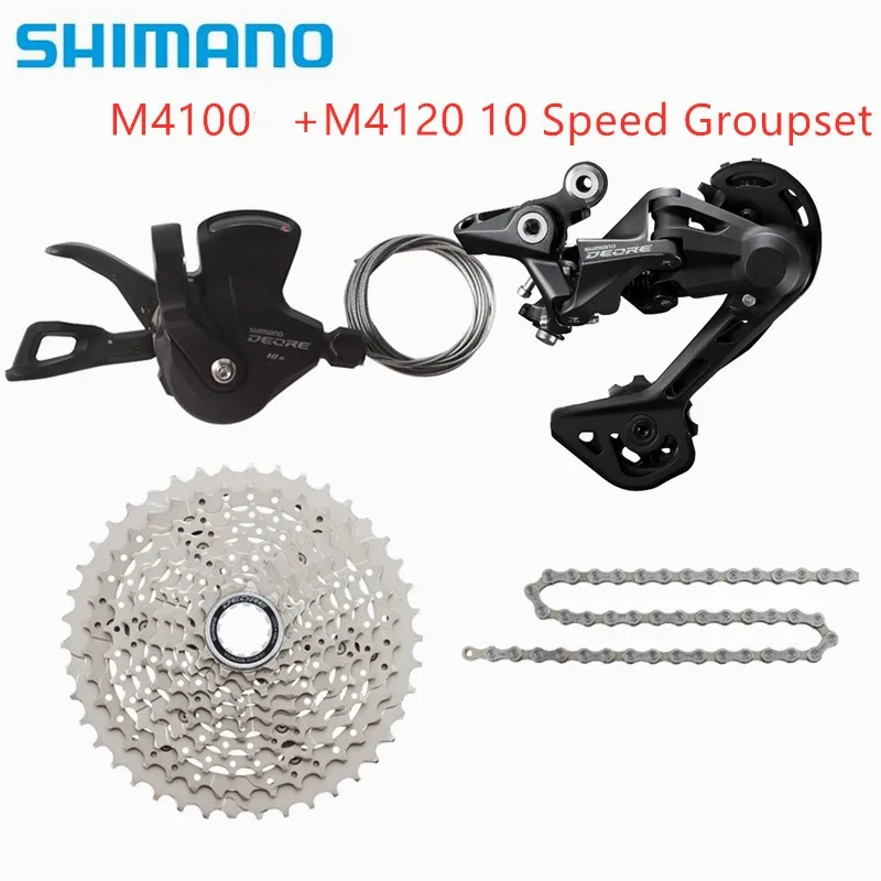 SHIMANO DEORE M6000 M4100 M4120 M5120 10 скоростей 4 шт. задний переключатель HG500 11 42T кассета HG54
