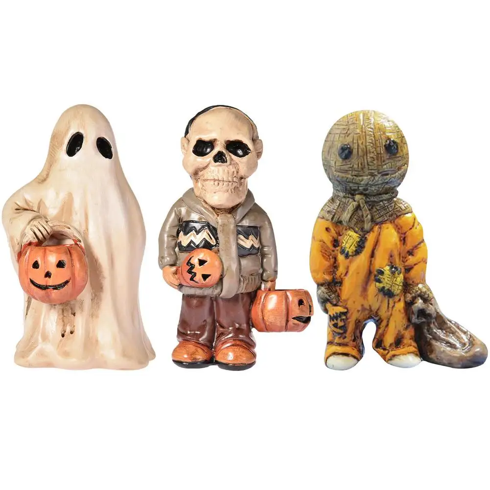 

Halloween Scary Ghost Pumpkin Statue Resin Ornament Garden Decor Resin pendant