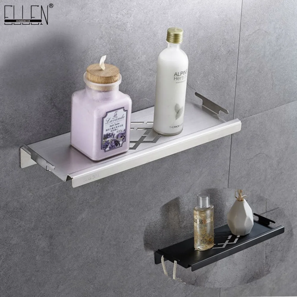 

Vidric Bathroom Corner Shelves Brushed Nickel 304 Stainless Steel Wall Bathroom Shelf Shampoo Storage Accessories Shelves ELF42