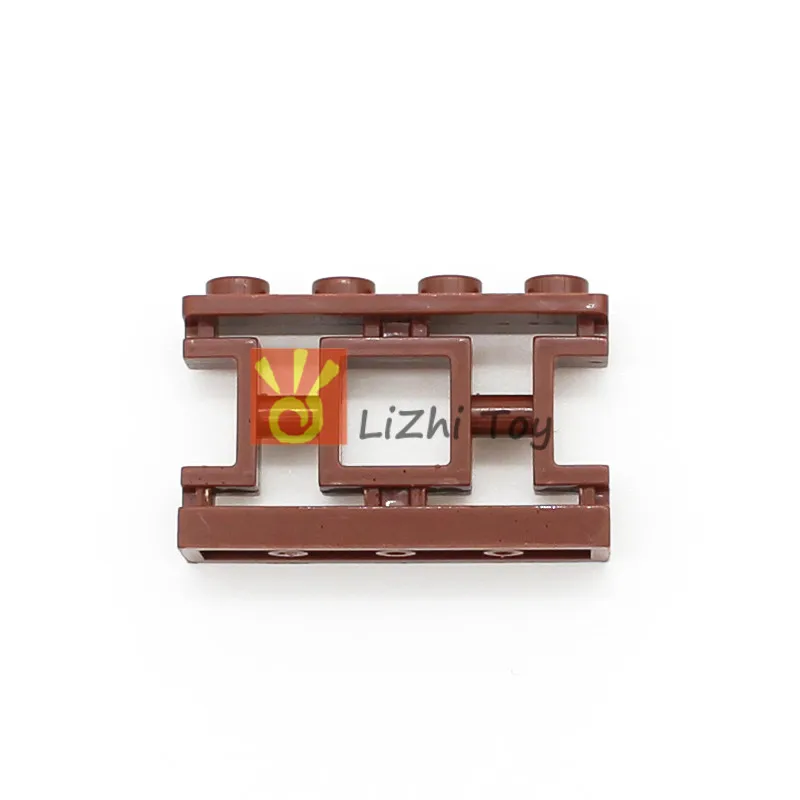 

MOC City Fence 1x4x2 Ornamental Asian Lattice with 4 Studs 32932 DIY Bricks Enlighten Building Blocks Parts Compatible Creative