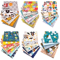 8pcs 25cm25cm cotton fabric printed cloth sewing quilting fabrics for patchwork needlework diy handmade crafts material