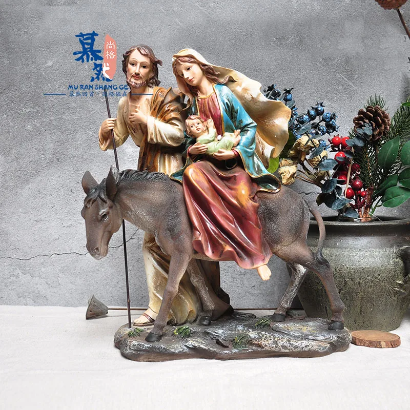 Смола Art & Crafts католический Рождества ясли группа украшения религиозный