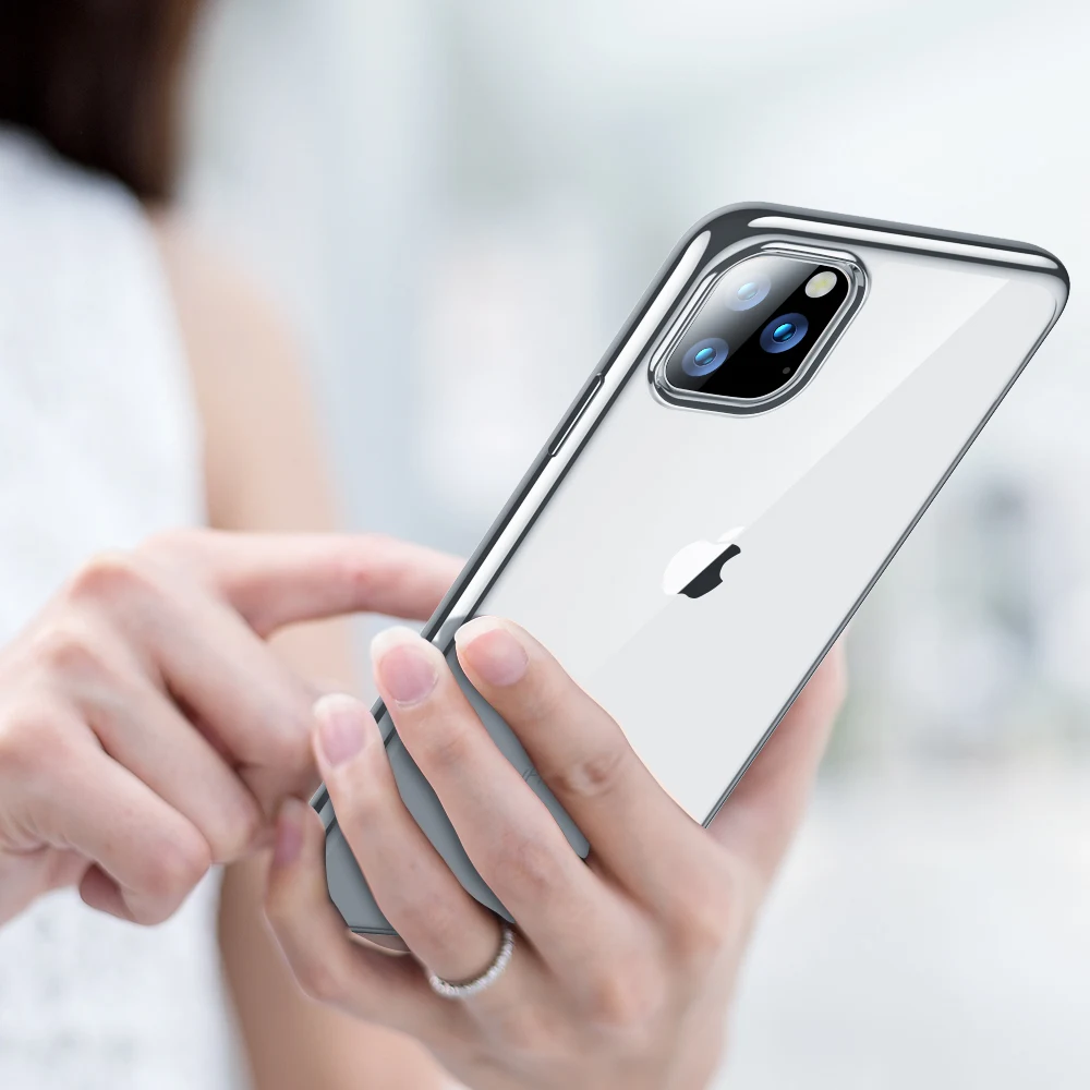 Силиконовый чехол для iPhone 11 прозрачный мягкий ТПУ ультра тонкий чехол для телефона чехол для iPhone 11 Por Max 11Pro полуночно-зеленый Coqu