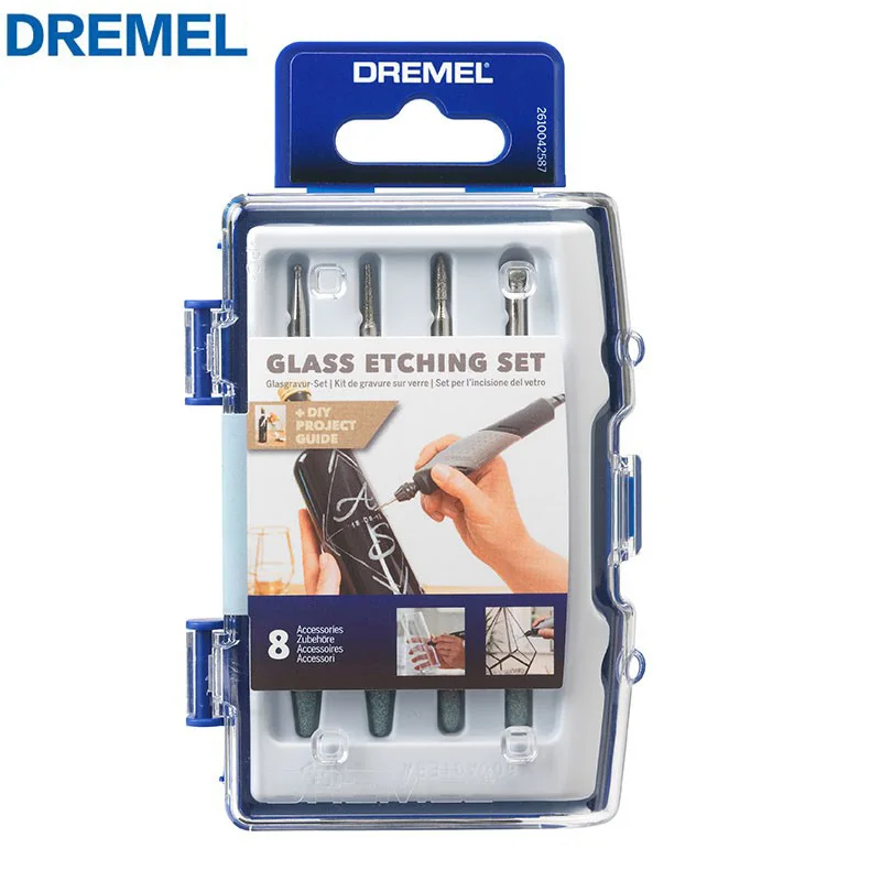 

Набор аксессуаров для гравировки стекла Dremel 682 с 8 вращающимися инструментами
