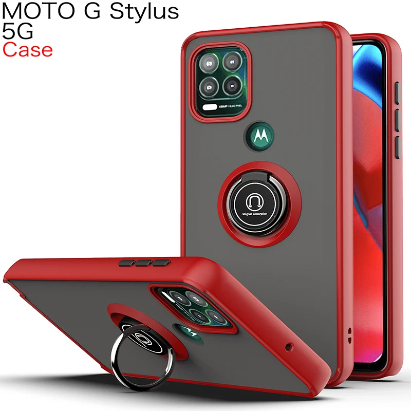 Защитный матовый противоударный чехол для телефона Motorola G Play Power Stylus Pure 360 Moto One 5G UW