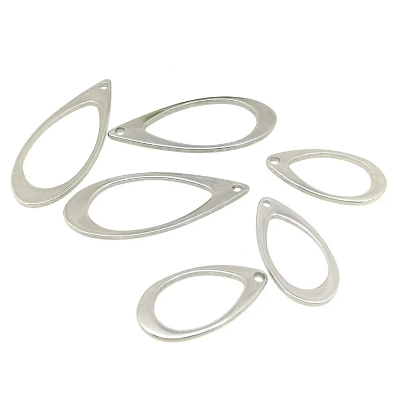 10 шт./лот серьги-капли из нержавеющей стали соединители для изготовления