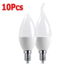 Светодиодная лампа-свеча E14 E27, энергосберегающая лампа 9 Вт, 7 Вт, декоративная домашняя лампа, сменная галогеновая лампа 30 Вт, 40 Вт, 220 В