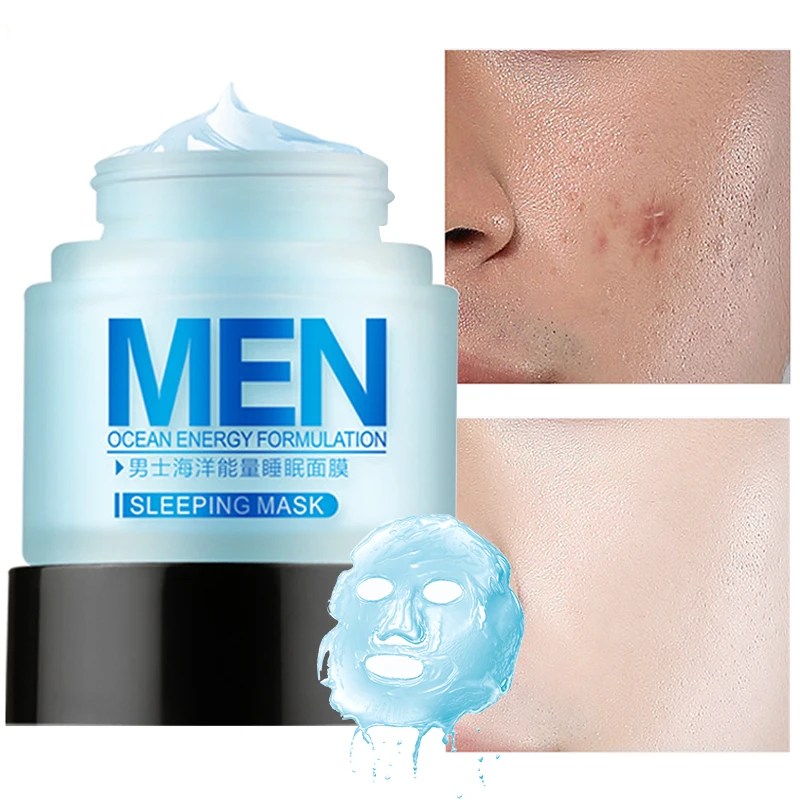 

Sleeping Mask Nourish Deep Moisturizing Repair Rough Acne Brighten Oil Control No-Wash Marine Mineral Men's Skin Care 70g