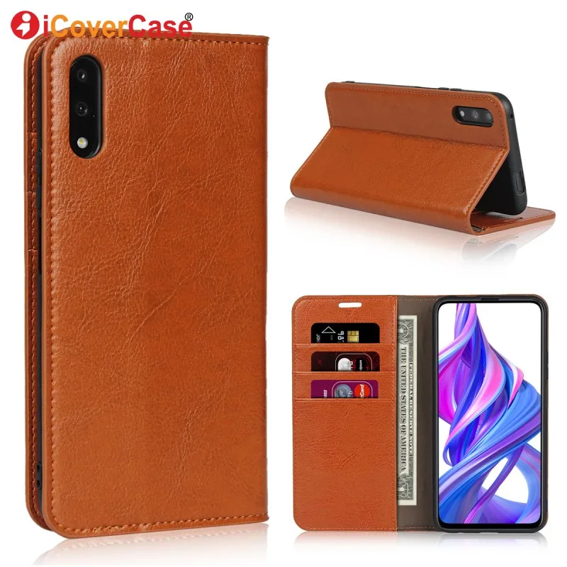 

Genuine Leather Case For Huawei Honor 9X Pro Cases Cover Coque Luxury Business Wallet Honor 9X Global Hoesjes Phone Accessory